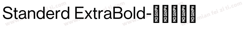 Standerd ExtraBold字体转换